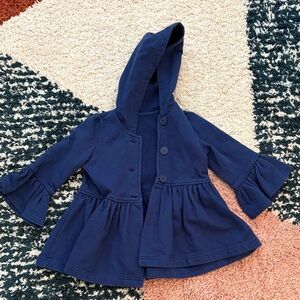 Kelly's Kids Navy Blue Hooded Cape